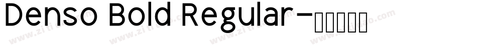 Denso Bold Regular字体转换
